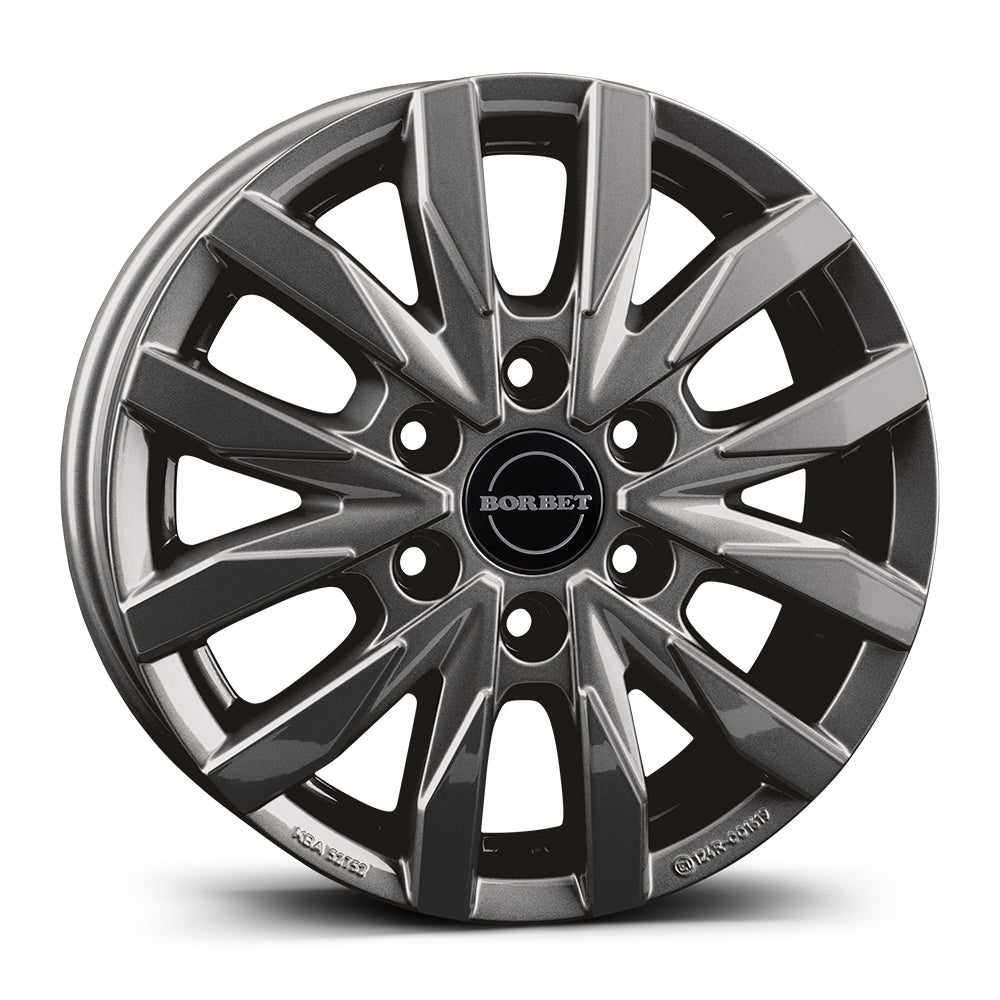 Borbet CW6 Mistral Anthracite Glossy Alloy Wheel