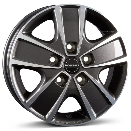 Borbet CWG Mistral Anthracite Polished Glossy Alloy Wheel
