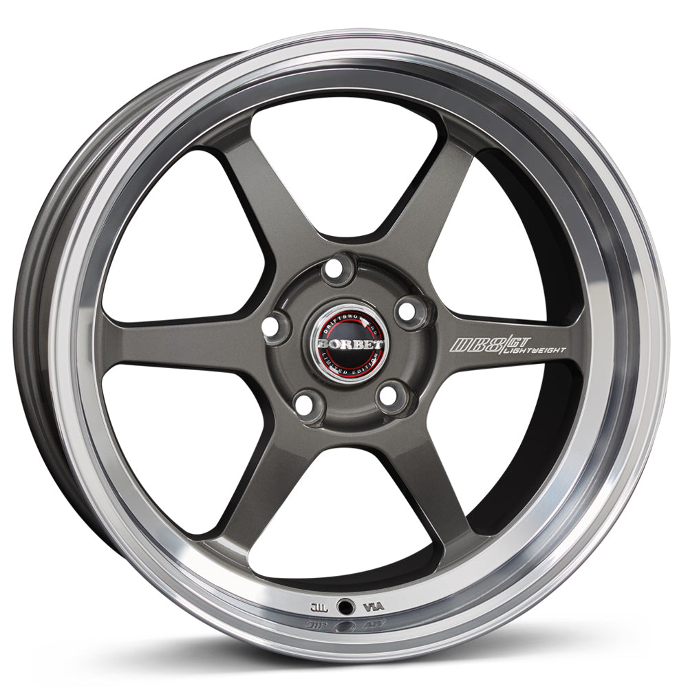 Borbet DB8GT Graphite Rim Polished Alloy Wheel
