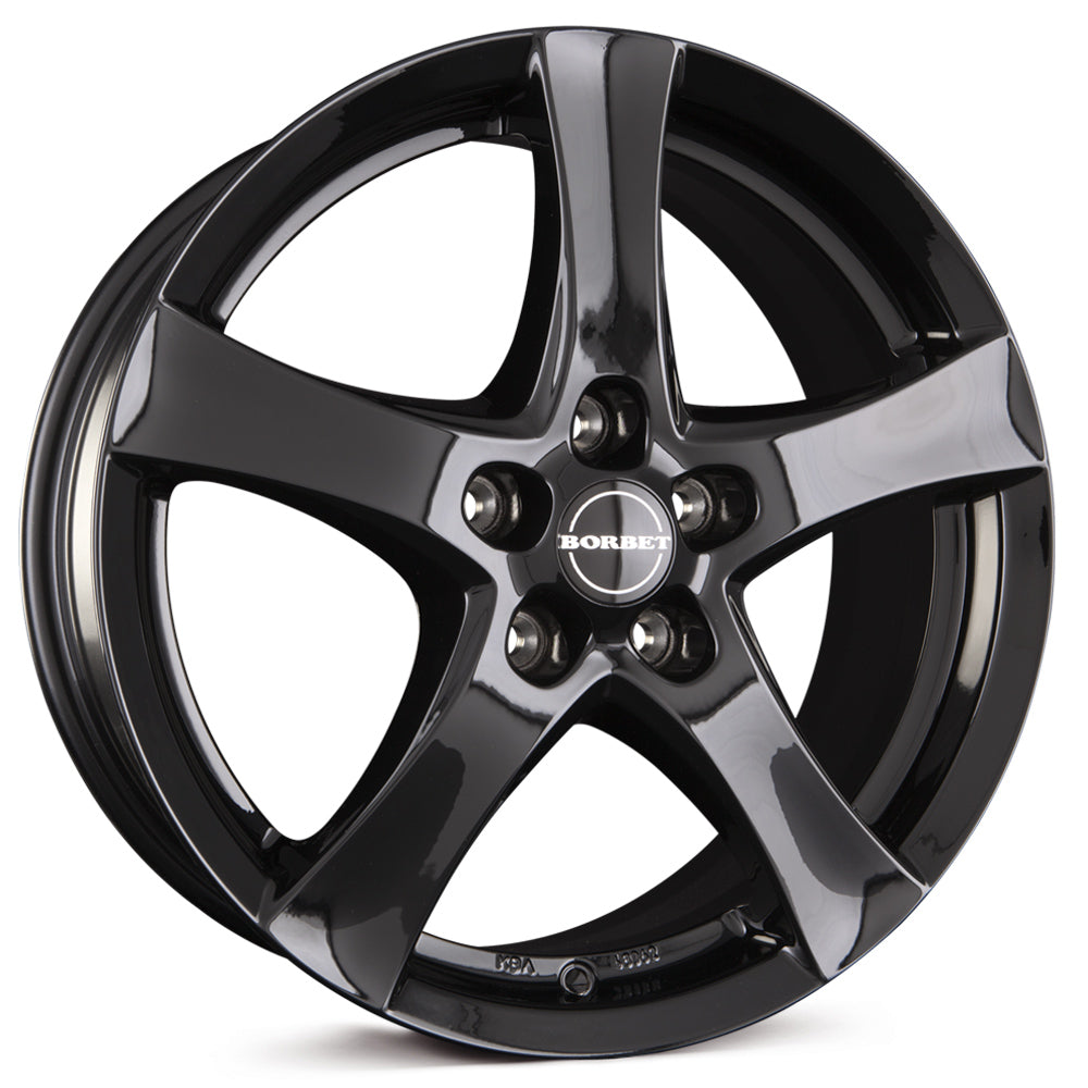 Borbet F Black Glossy Alloy Wheel