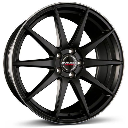 Borbet GTX Black Rim Polished Matt Alloy Wheel