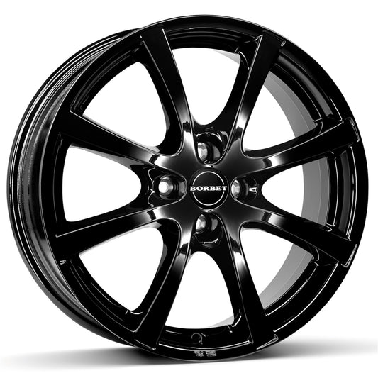 Borbet LV4 Black Glossy Alloy Wheel