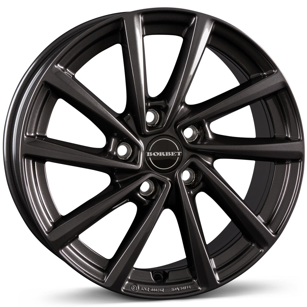 Borbet V Mistral Anthracite Glossy Alloy Wheel