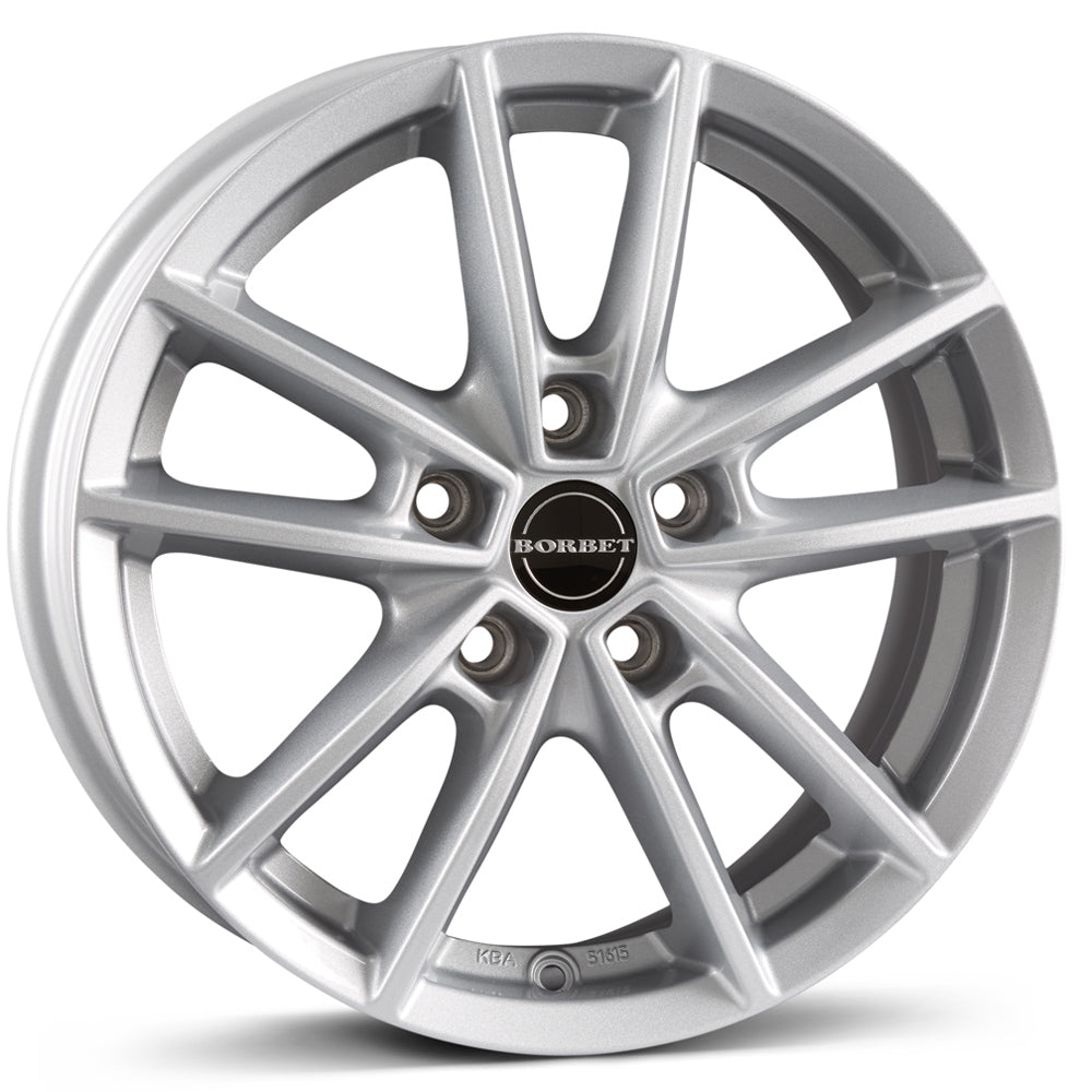 Borbet W Crystal Silver Alloy Wheel
