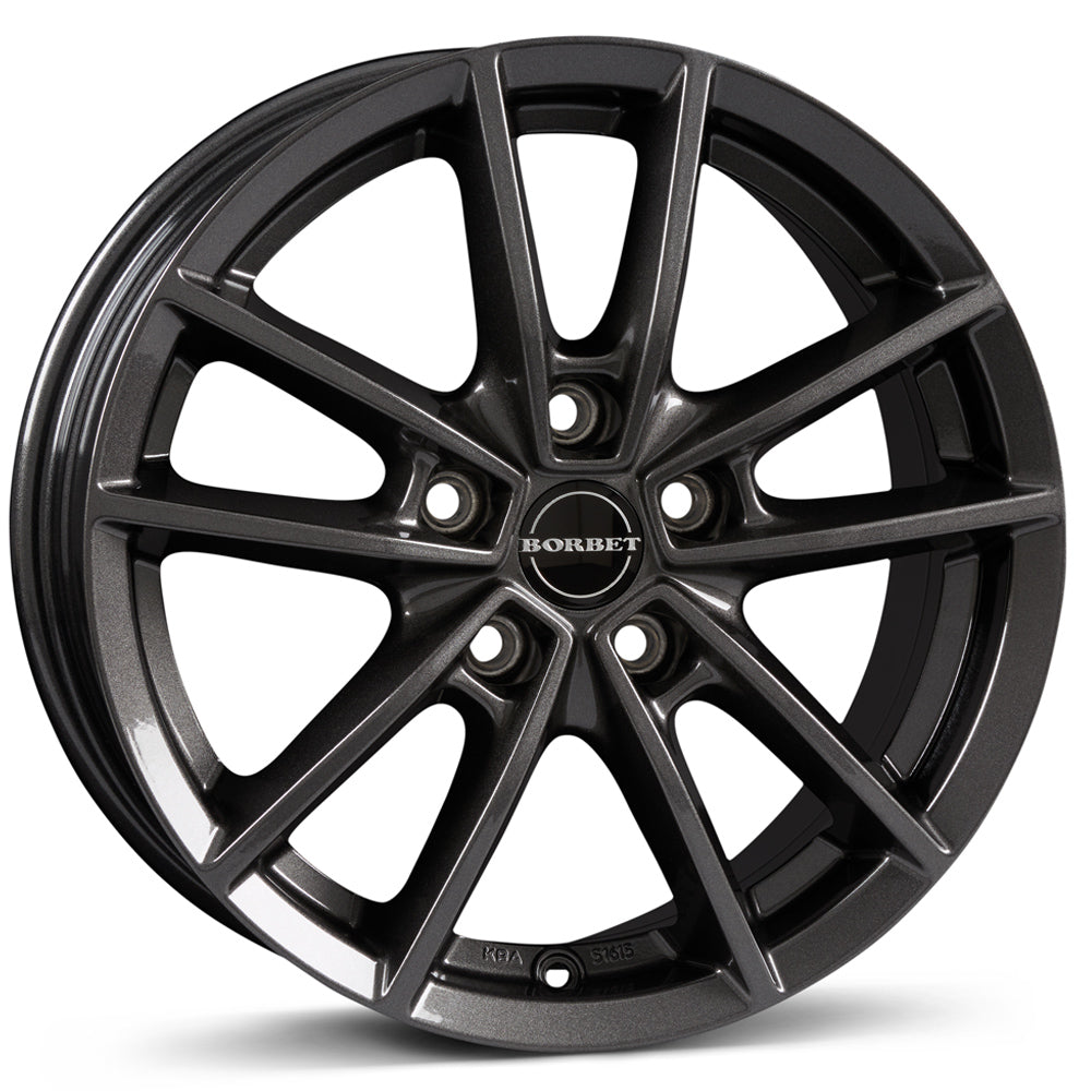 Borbet W Mistral Anthracite Glossy Alloy Wheel