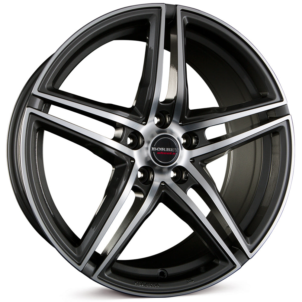 Borbet XRT Graphite Polished Alloy Wheel