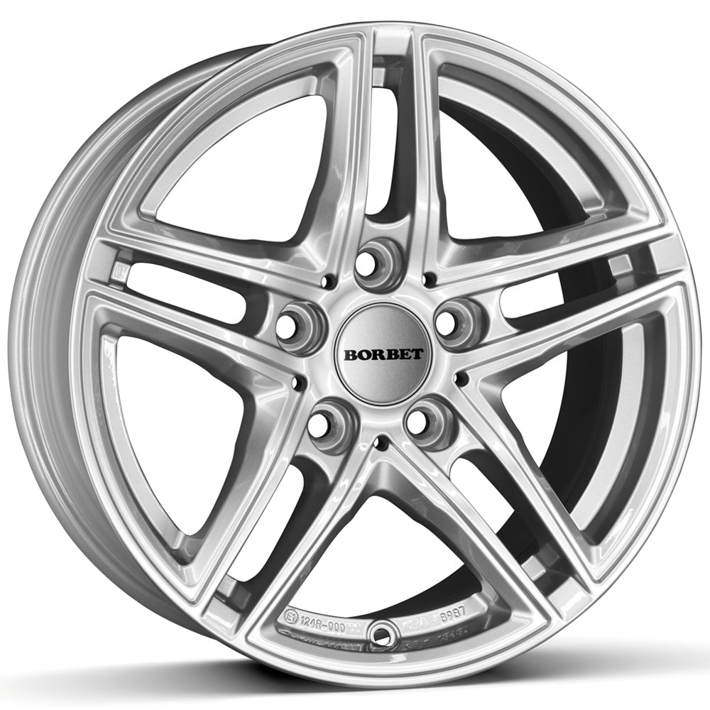 Borbet XR Brillant Silver Alloy Wheel
