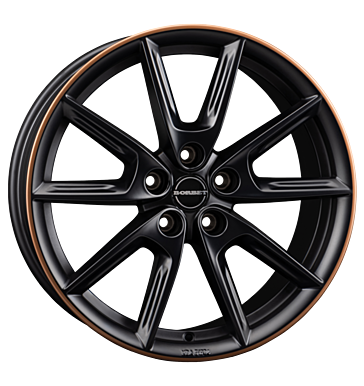 Borbet LX19 Black Matt Rim Copper Alloy Wheel
