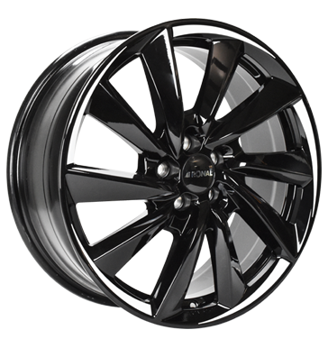 Ronal R70 Jet Black White Tail Alloy Wheel