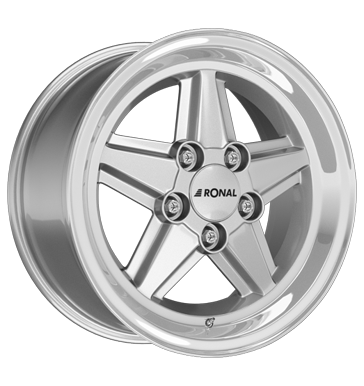 Ronal R9 Silver Rim Lip Diamond Cut Alloy Wheel