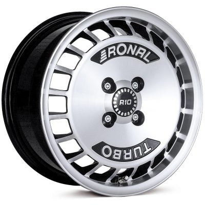 Ronal R10 TURBO Black Front Diamond Cut Alloy Wheel