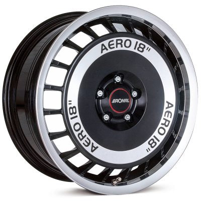 Ronal R50 AERO Black Front Diamond Cut Alloy Wheel