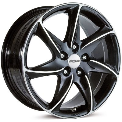 Ronal R51 Jet Black Front Diamond Cut Alloy Wheel