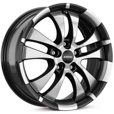 Ronal R59 Jet Black Front Diamond Cut Alloy Wheel