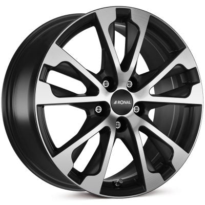 Ronal R61 Matt Jet Black Diamond Cut Alloy Wheel