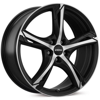 Ronal R62 Matt Jet Black Diamond Cut Alloy Wheel