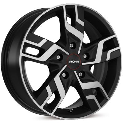 Ronal R64 Matt Jet Black Diamond Cut Alloy Wheel