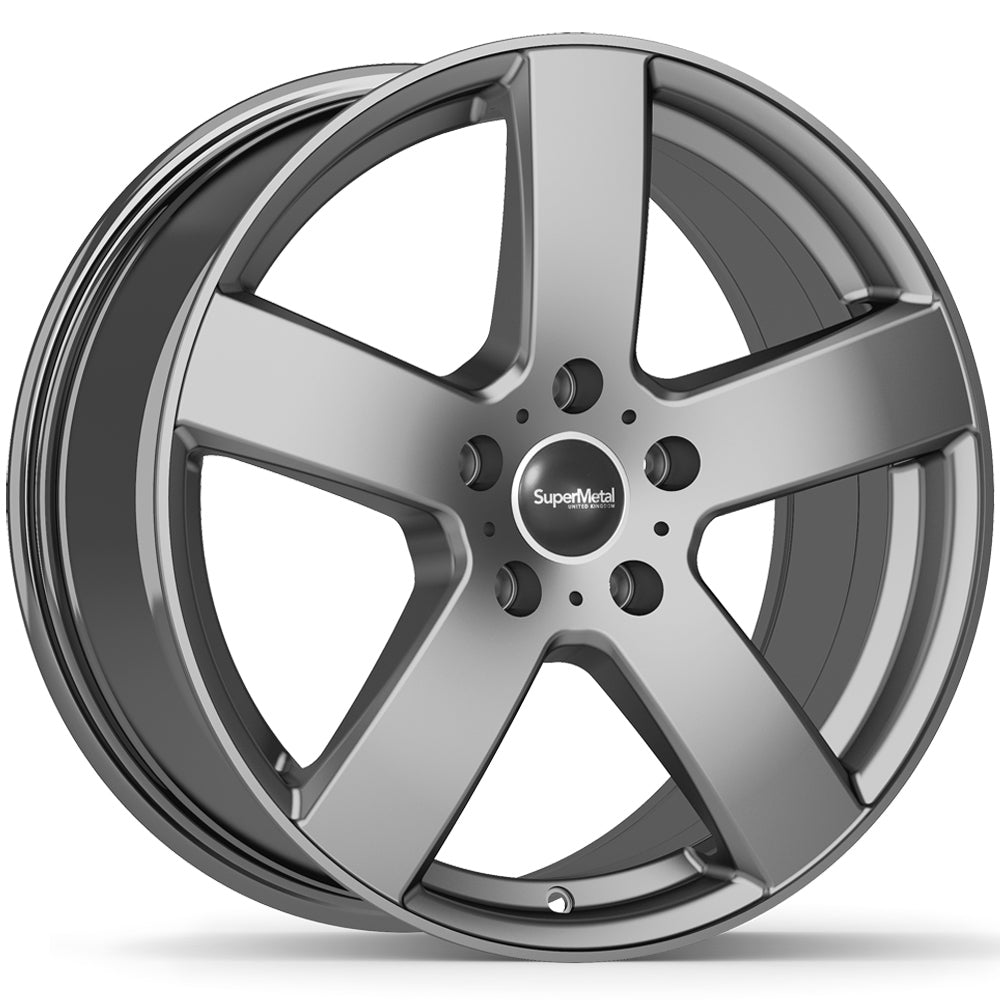 SuperMetal Bolt Matt Grey Alloy Wheel