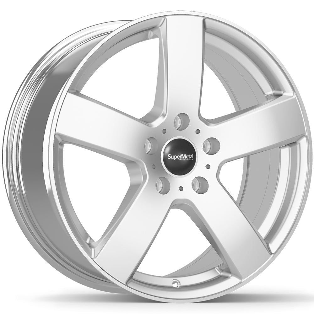 SuperMetal Bolt Silver Alloy Wheel