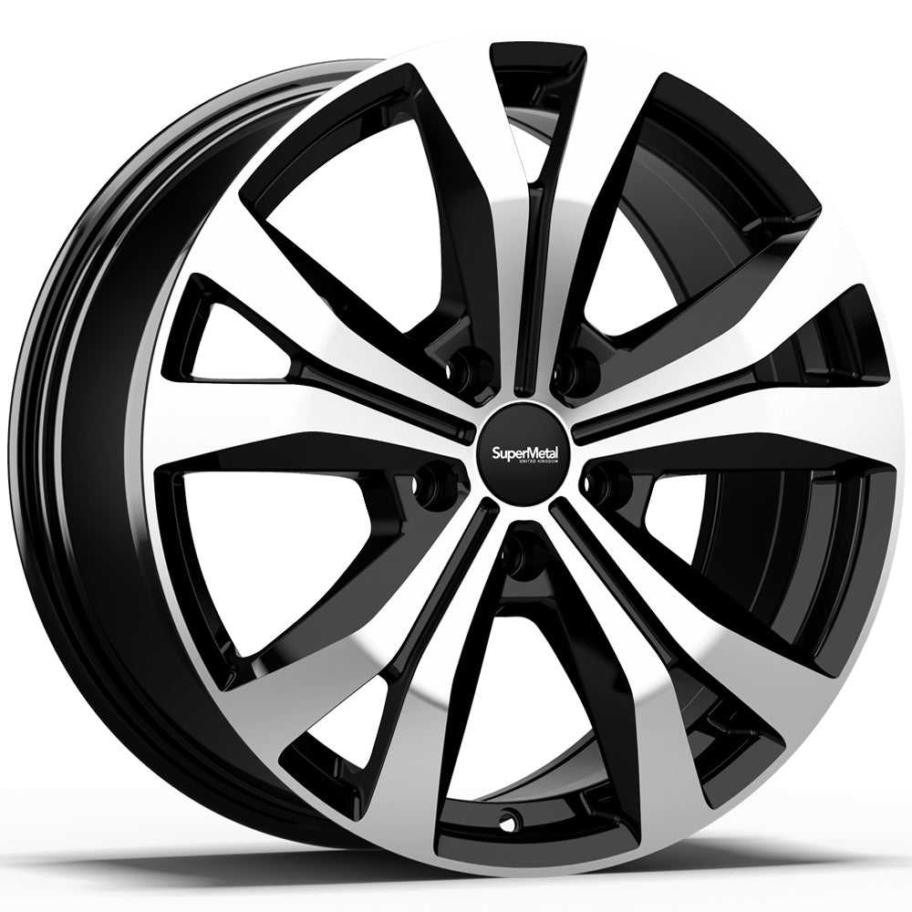 SuperMetal Bullet Black Polish Alloy Wheel