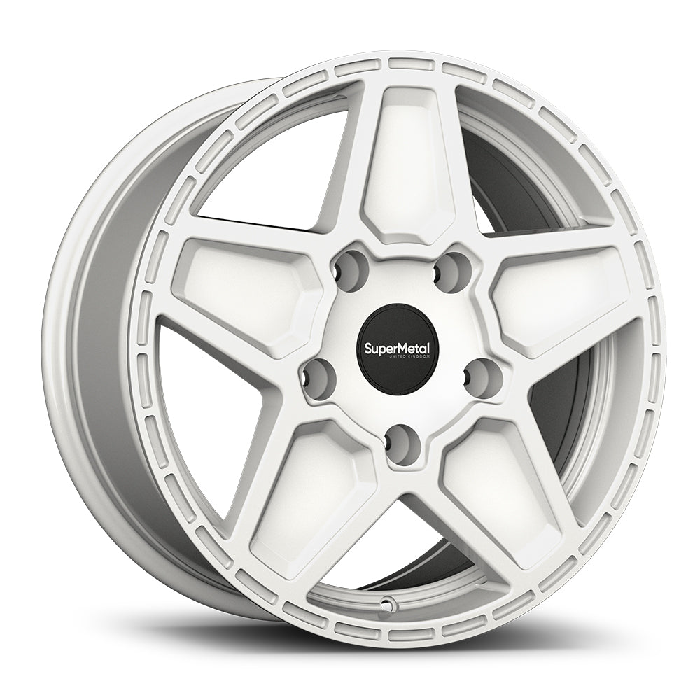 SuperMetal Rocket Gloss White Alloy Wheel