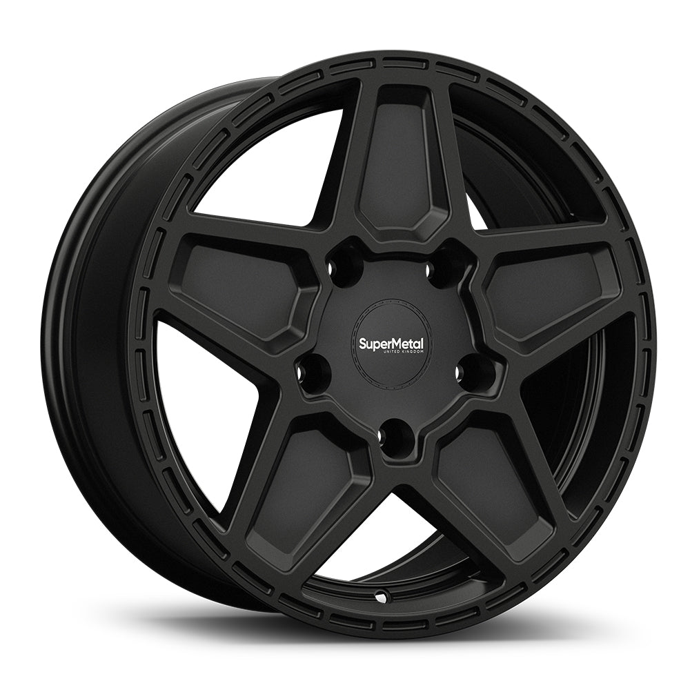 SuperMetal Rocket Matt Black Alloy Wheel