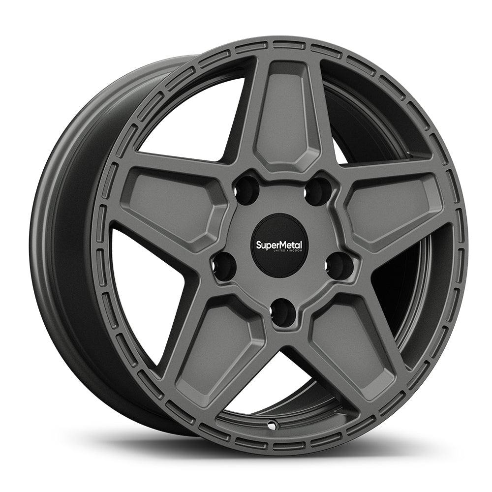 SuperMetal Rocket Ultra Matt Grey Alloy Wheel