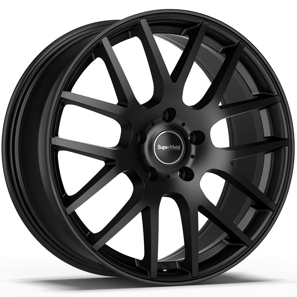 SuperMetal Trident Matt Black Alloy Wheel