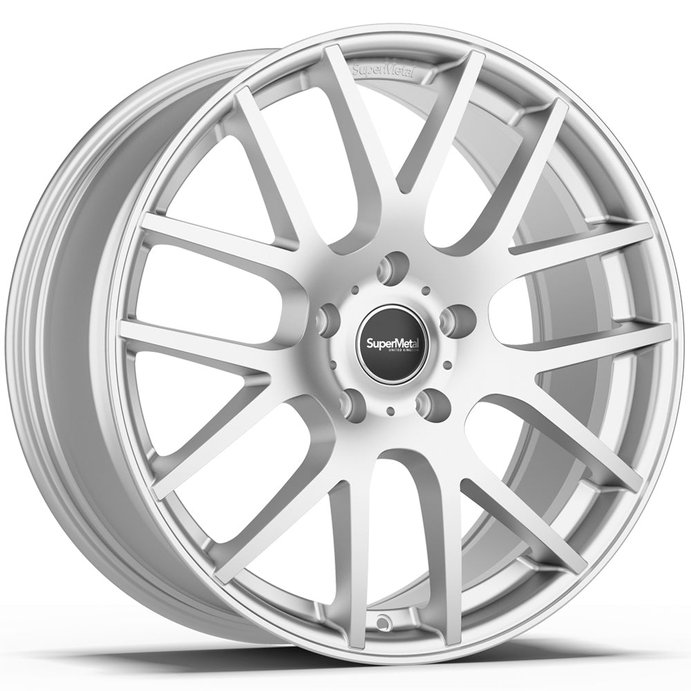 SuperMetal Trident Silver Alloy Wheel