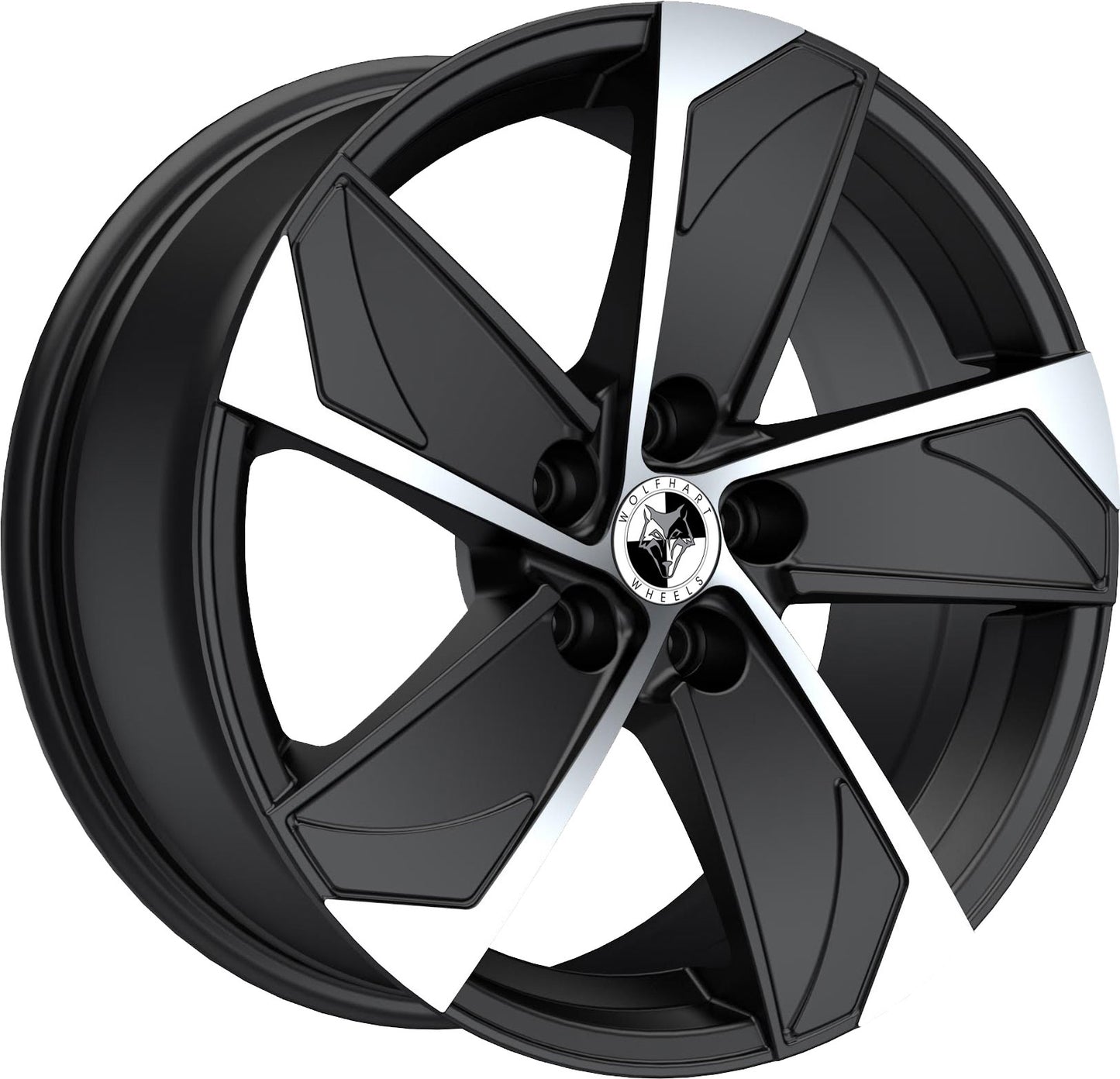 Wolfhart AD5V Gloss Black Polished Alloy Wheel
