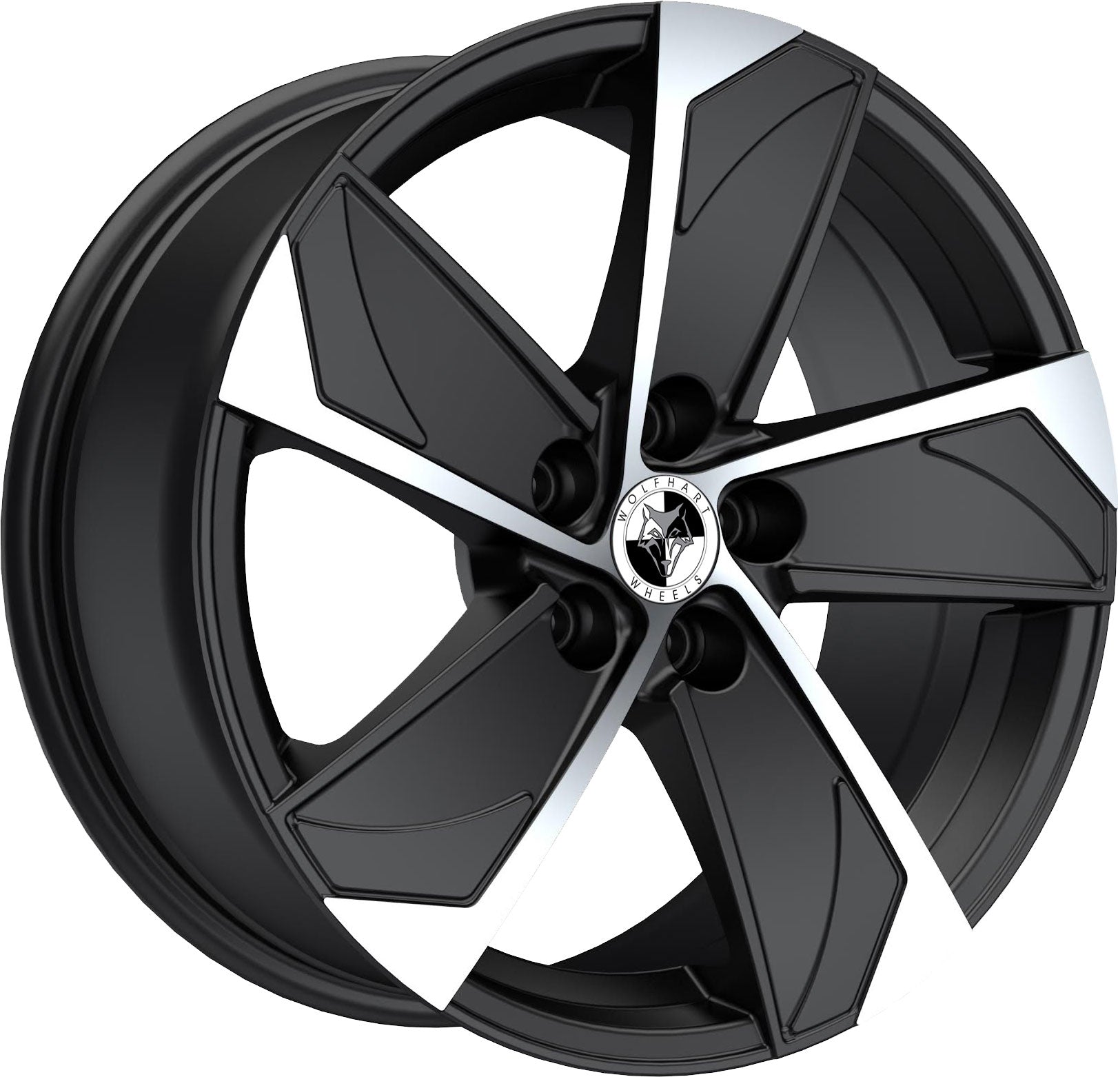 Wolfhart AD5V Gloss Black Polished Alloy Wheel