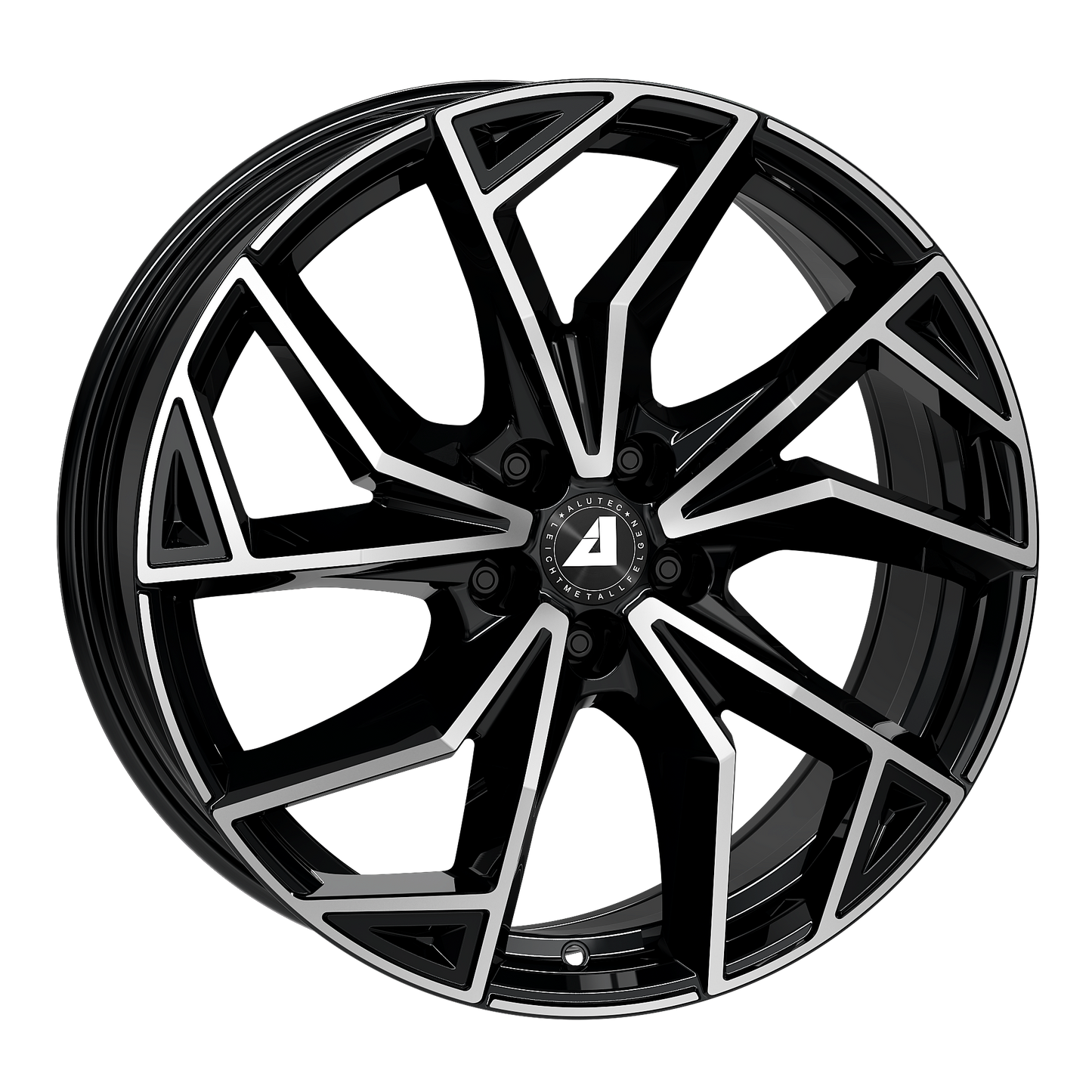 Alutec ADX.02 Diamond Black Front Polished Alloy Wheel