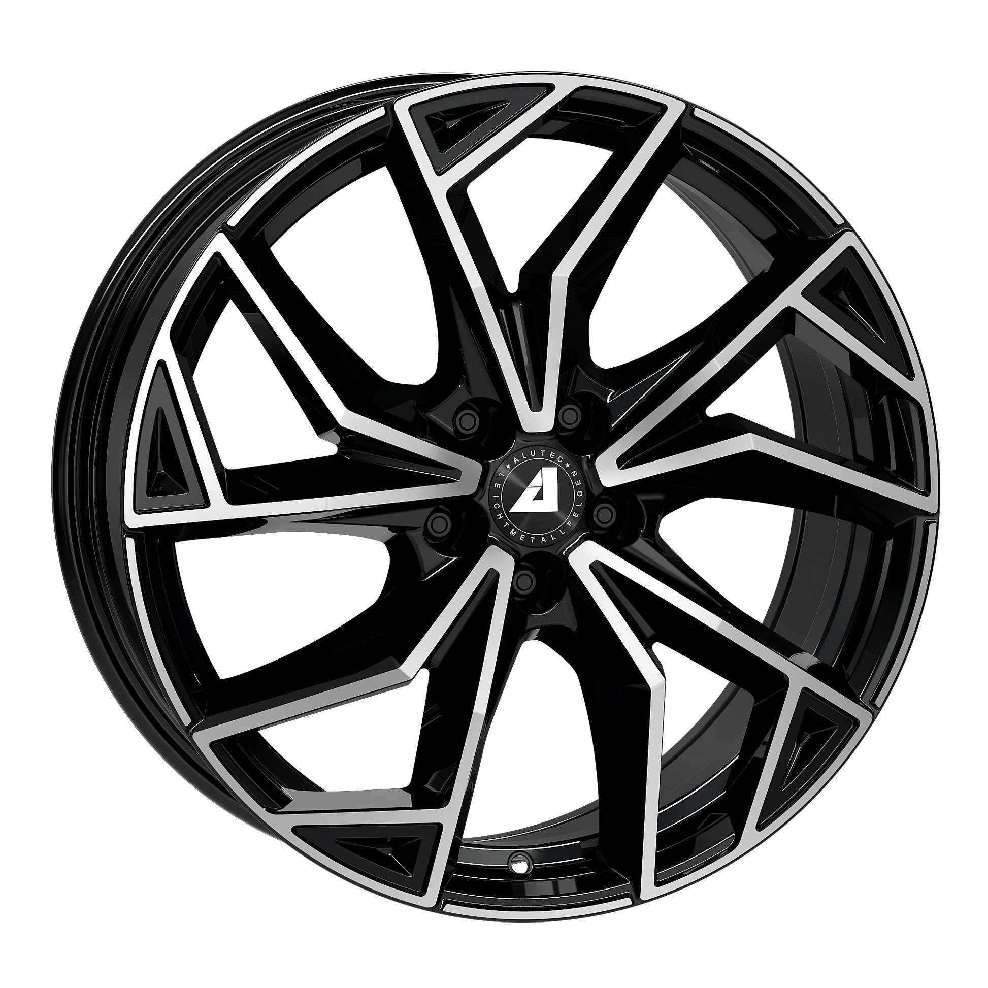 Alutec ADX.02 Diamond Black Front Polished Alloy Wheel