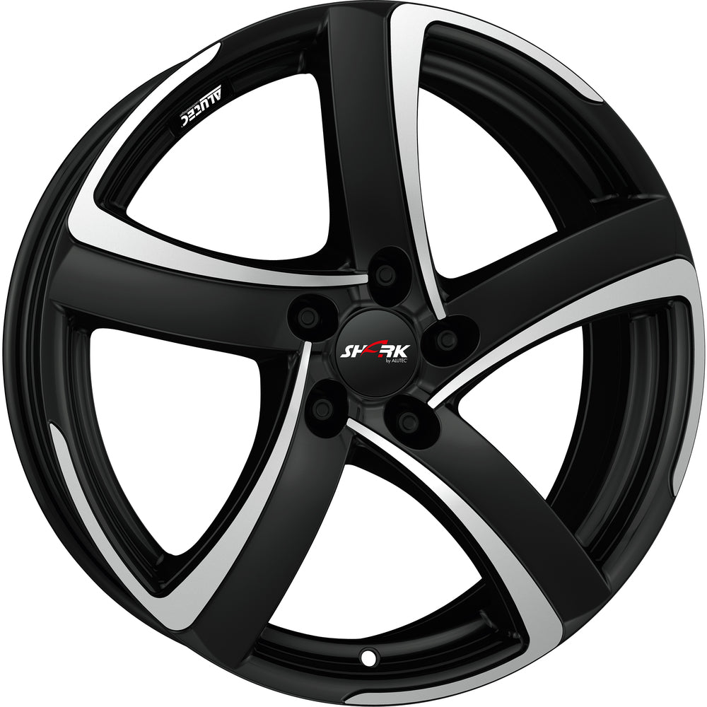 Alutec Shark Racing Black Front Polished Alloy Wheel