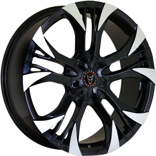 Wolfrace Eurosport Assassin GT2 Gloss Black Polished Alloy Wheel