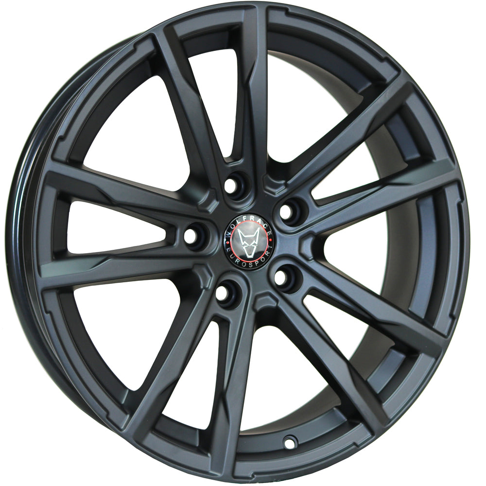 Wolfrace Eurosport Dortmund Matt Black Alloy Wheel