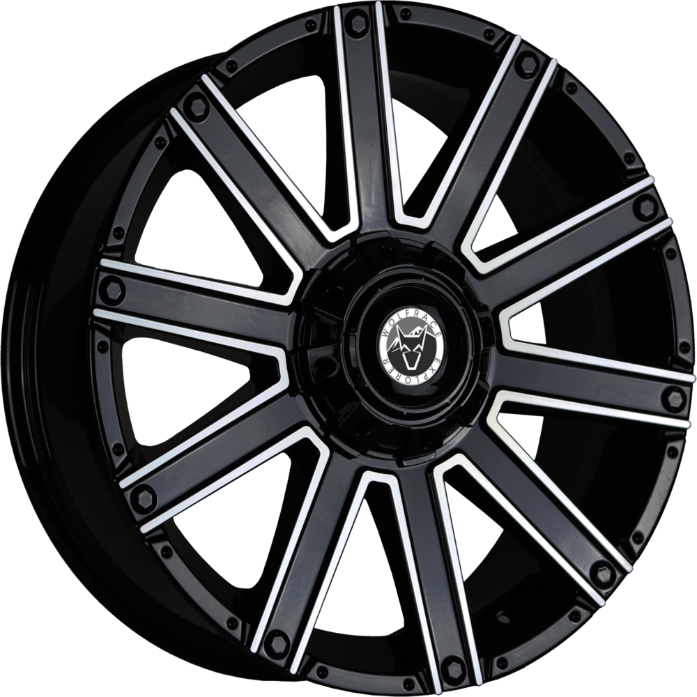 Wolfrace Explorer Kalahari Gloss Black Polished Alloy Wheel