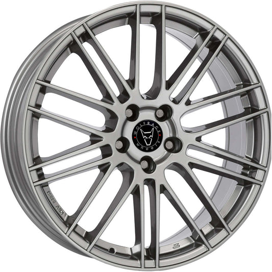 Wolfrace Eurosport TUV Kibo Metal Grey Alloy Wheel