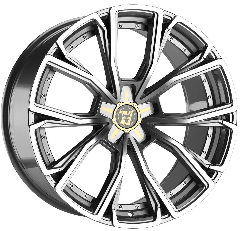 Wolfrace 71 Matrix Titanium Polished Alloy Wheel