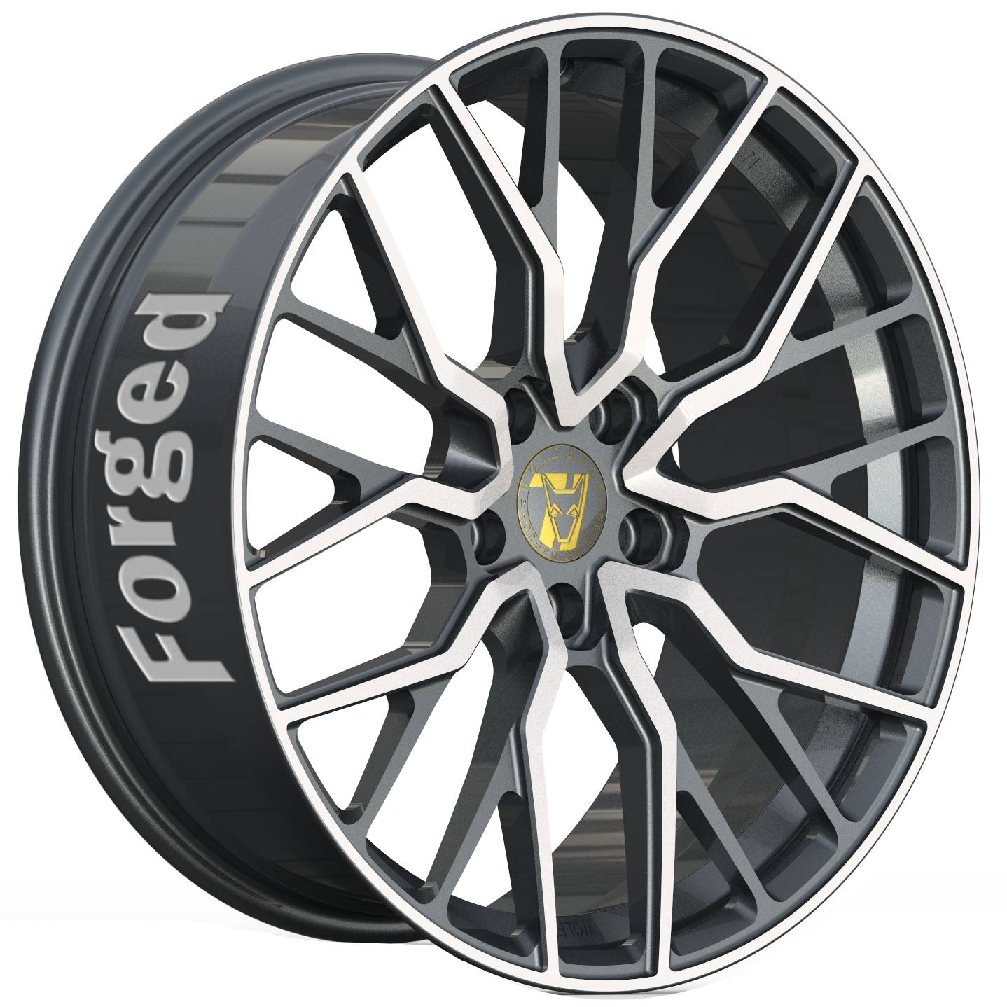 Wolfrace 71 Forged Edition Munich GTR Forged Titanium Polished Alloy Wheel