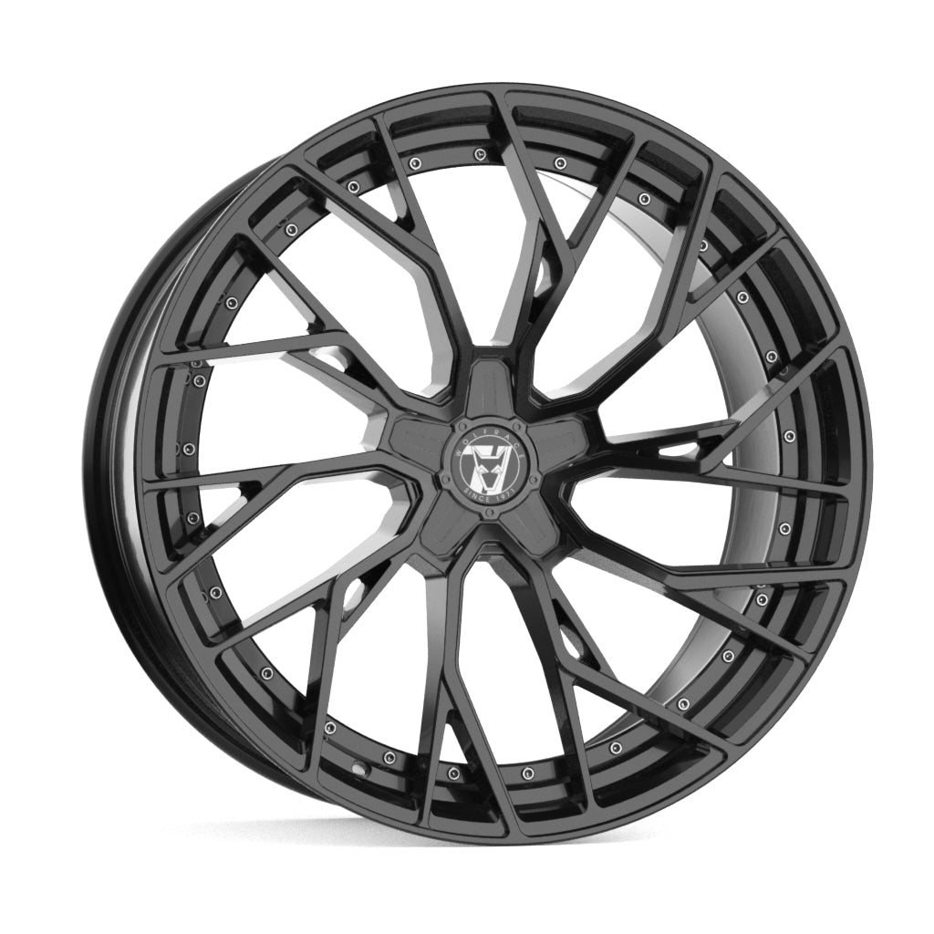 Wolfrace 71 Voodoo Black Edition Gloss Raven Black Alloy Wheel