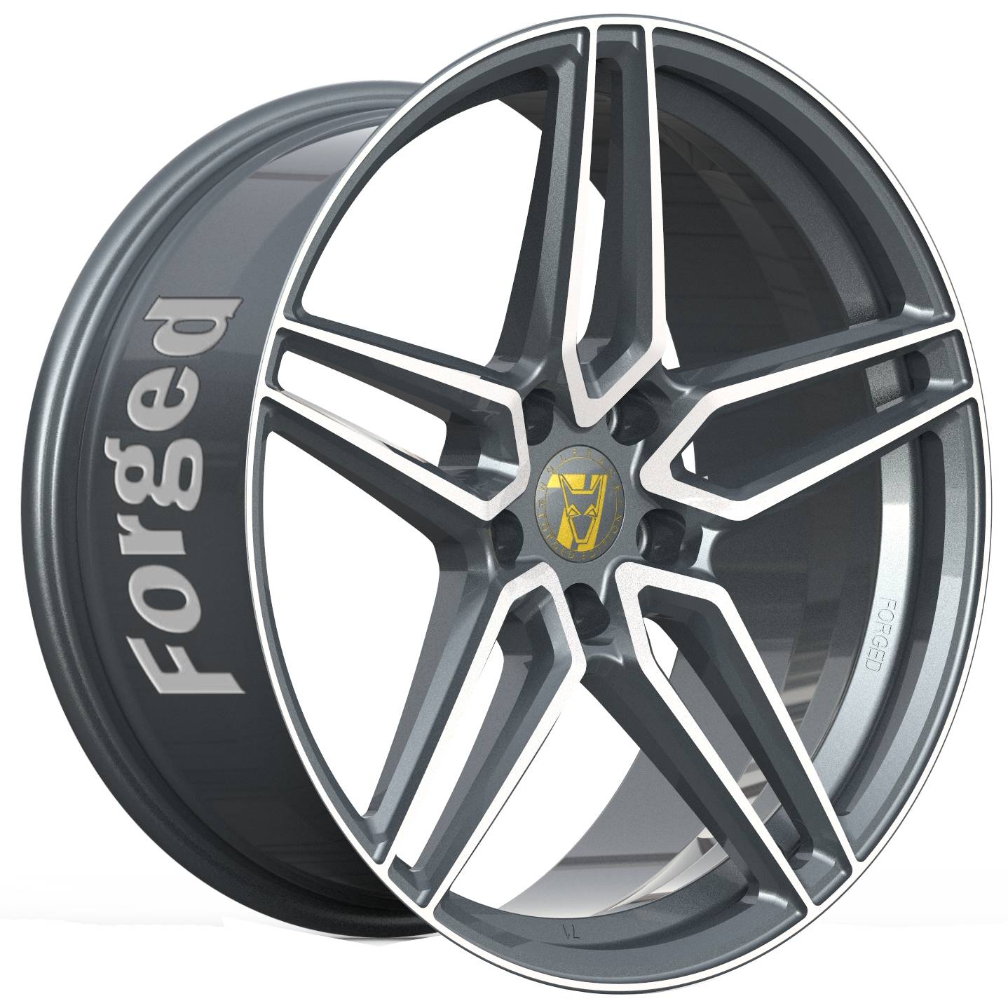 Wolfrace 71 Forged Edition Talon Forged Titanium Polished Alloy Wheel