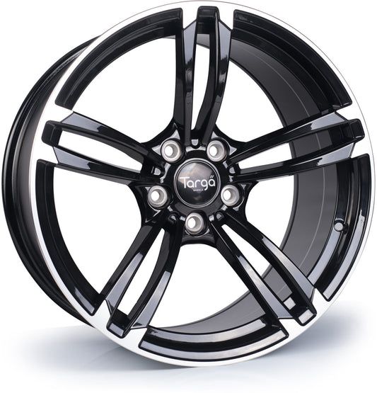 Targa TG1 Gloss Black Polished Face Alloy Wheel