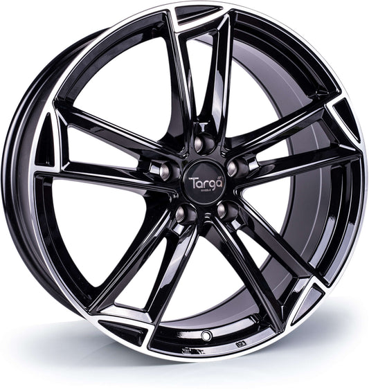 Targa TG3 Gloss Black Polished Lip Alloy Wheel