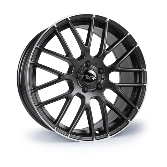 Targa TG2 Gloss Black Polished Lip Alloy Wheel
