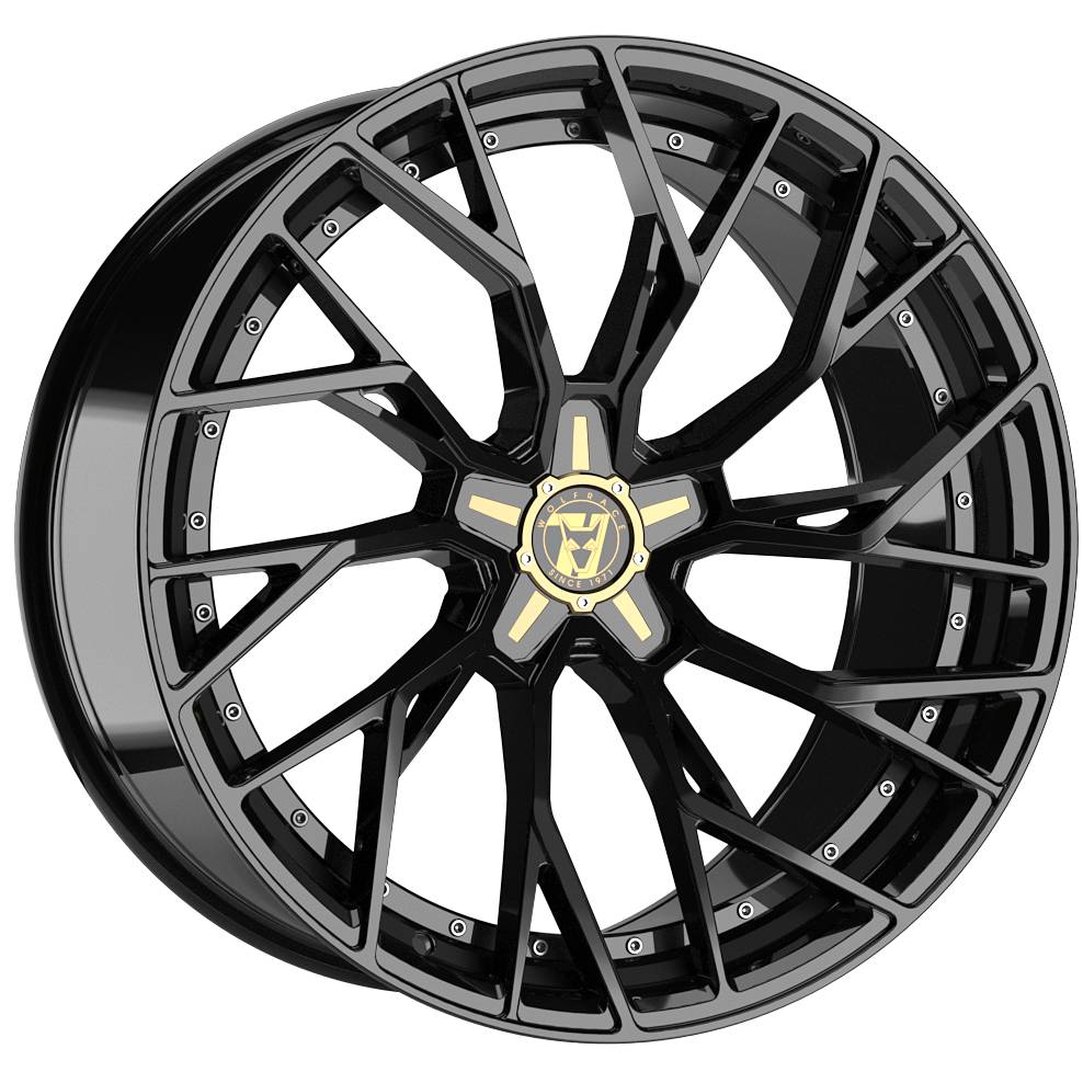 Wolfrace 71 Voodoo Gloss Raven Black Alloy Wheel