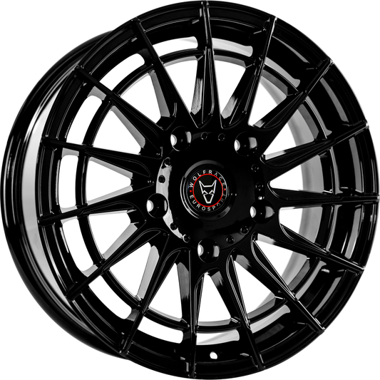 Wolfrace Eurosport Aero Super T Gloss Black Alloy Wheel