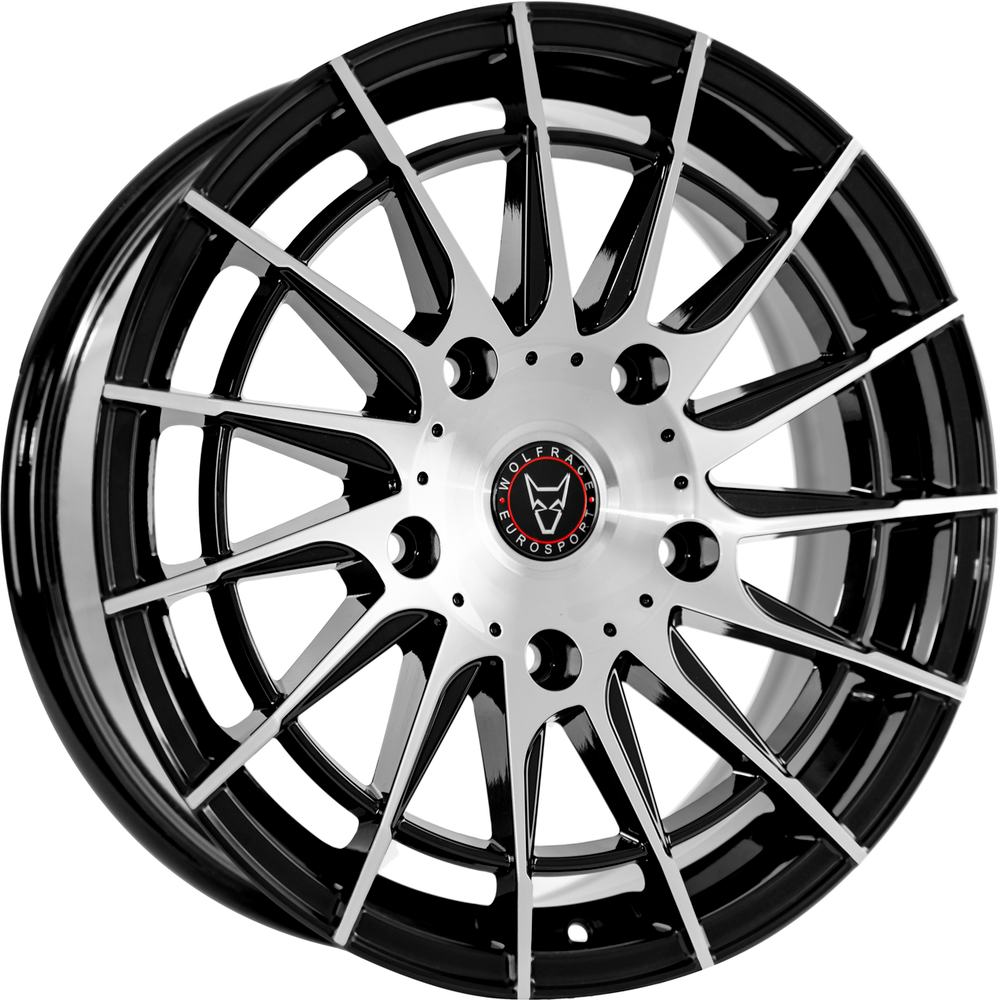 Wolfrace Eurosport Aero Super T Gloss Black Polished Alloy Wheel