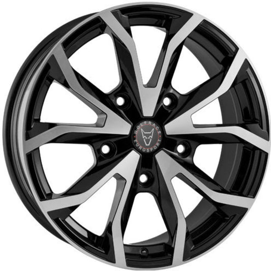 Wolfrace Eurosport Assassin TRS Gloss Black Polished Alloy Wheel