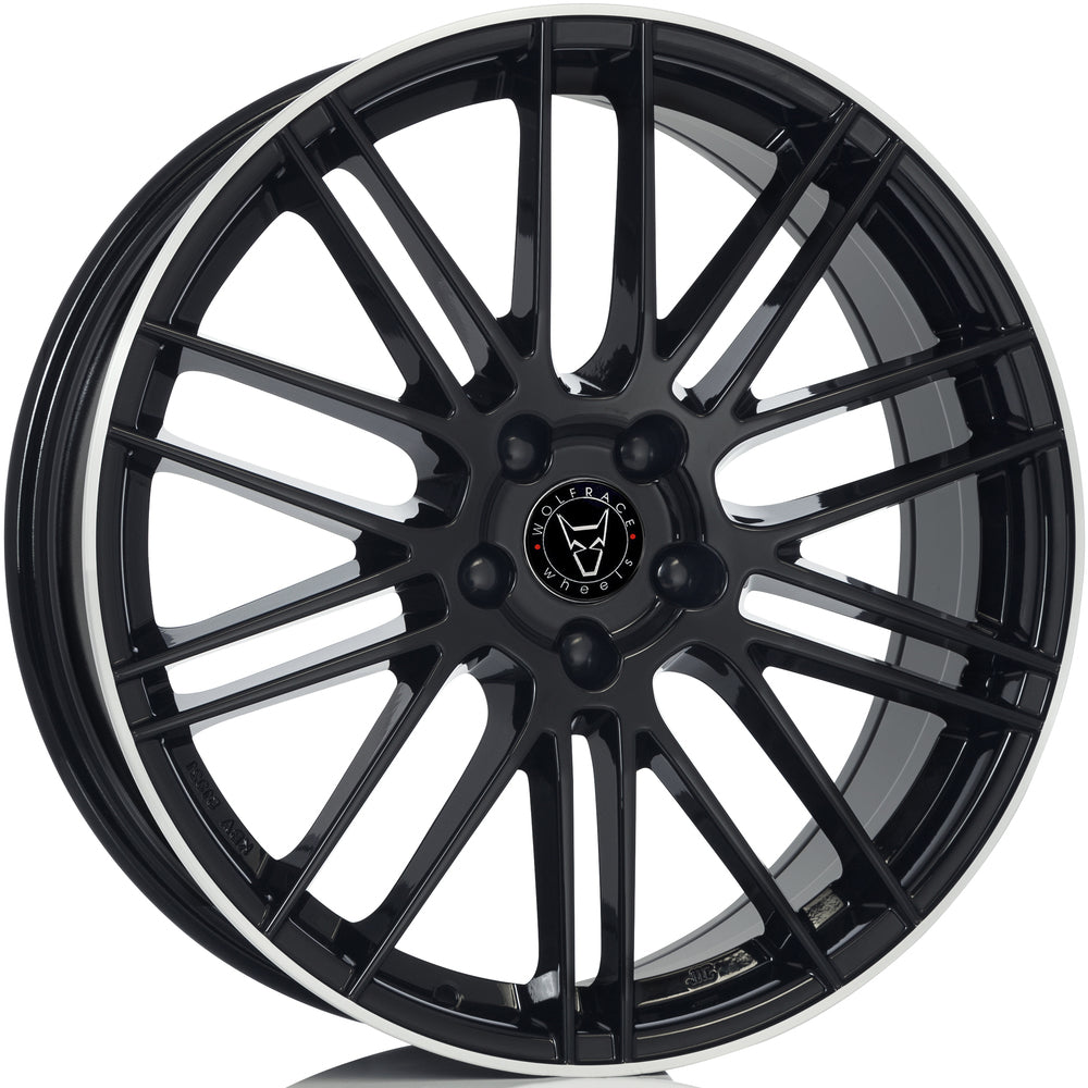 Wolfrace Eurosport TUV KiboX Diamond Black Horn Polished Alloy Wheel